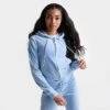Women's Juicy Couture OG Big Bling Velour Zip-Up Hoodie Frosted - 11000536 430 -Nike Store 11000536 430 M1