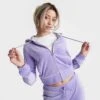 Women's Juicy Couture OG Big Bling Velour Zip-Up Hoodie Freesia - 11000536 543 -Nike Store 11000536 543 M1