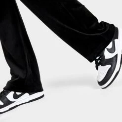 Women's Juicy Couture OG Big Bling Velour Track Pants Liquorice - 1100053A 041 -Nike Store 1100053A 041 M6