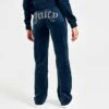 Women's Juicy Couture OG Big Bling Velour Track Pants Navy - 1100053A 407 -Nike Store 1100053A 407 M1