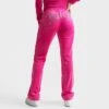 Women's Juicy Couture OG Big Bling Velour Track Pants Vixen Pink - 1100053A 577 -Nike Store 1100053A 577 M1