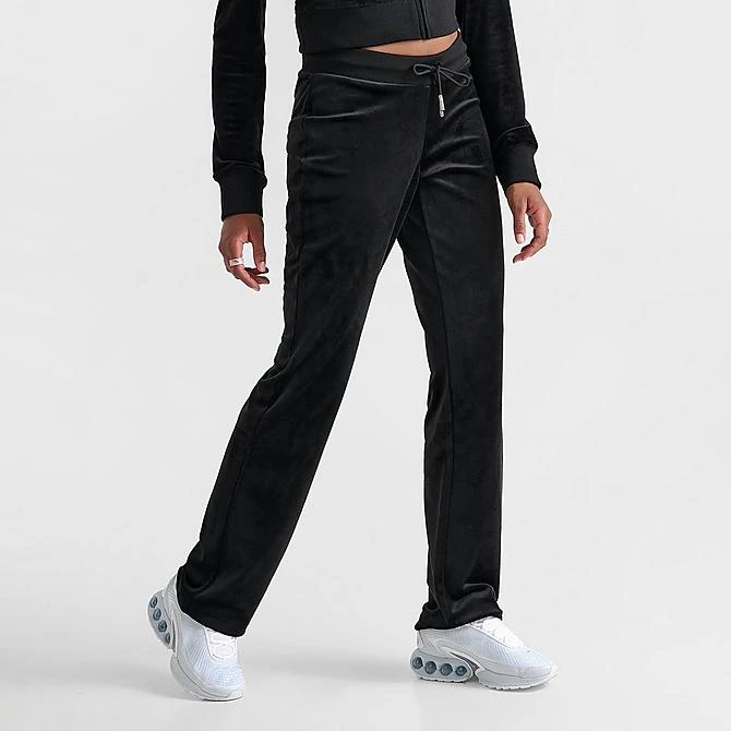 Women's Juicy Couture OG Big Bling Velour Track Pants Liquorice - 11001076 041 5 Women's Juicy Couture OG Big Bling Velour Track Pants Liquorice - 11001076 041 - Image 3
