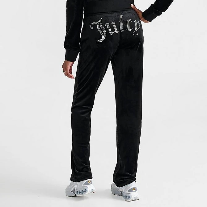 Women's Juicy Couture OG Big Bling Velour Track Pants Liquorice - 11001076 041 6 Women's Juicy Couture OG Big Bling Velour Track Pants Liquorice - 11001076 041 - Image 4