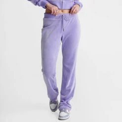 Women's Juicy Couture OG Big Bling Velour Track Pants Freesia - 11001076 543 -Nike Store 11001076 543 M4