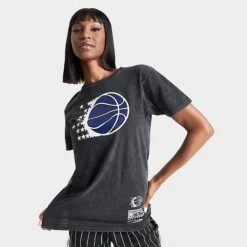 Women's Mitchell & Ness Orlando Magic NBA Moment T-Shirt Faded Black - 22169OMA BLK