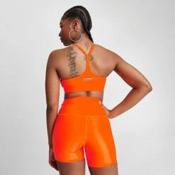 Women's P.E Nation Hype Sports Bra Shocking Orange - 23PE1C35 800 -Nike Store 23PE1C35 800 M4