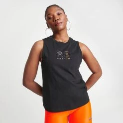 Women's P.E Nation Reload Tank Top Black - 23PE1W36 001 -Nike Store 23PE1W36 001 M3