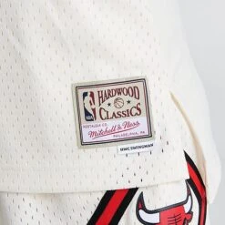 Women's Mitchell And Ness Chicago Bulls NBA Dennis Rodman Hardwood Classics Swingman Jersey Off White - 5052CBU9 250 -Nike Store 5052CBU9 250 M6