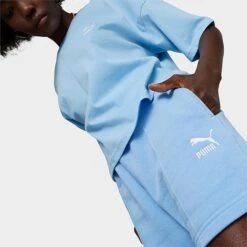 Women's Puma Classics Pintuck Shorts Daydream - 53807793 400 -Nike Store 53807793 400 M4