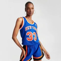 Women's Mitchell And Ness New York Knicks NBA Patrick Ewing Hardwood Classics Swingman Jersey Blue - 8120NYKR BLU 10 Women's Mitchell And Ness New York Knicks NBA Patrick Ewing Hardwood Classics Swingman Jersey Blue - 8120NYKR BLU -Nike Store 8120NYKR BLU M3