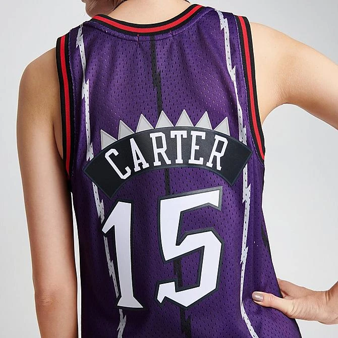Women's Mitchell And Ness Toronto Raptors NBA Vince Carter Hardwood Classics Swingman Jersey Purple - 8120TRAD PUR 7 Women's Mitchell And Ness Toronto Raptors NBA Vince Carter Hardwood Classics Swingman Jersey Purple - 8120TRAD PUR - Image 5