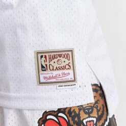 Women's Mitchell & Ness Vancouver Grizzlies NBA Mike Bibby Basketball Jersey White - 8120VGRW WHT -Nike Store 8120VGRW WHT M6