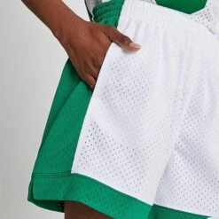 Women's Mitchell And Ness Boston Celtics NBA Shorts White - 8123BCEW WHT -Nike Store 8123BCEW WHT M6