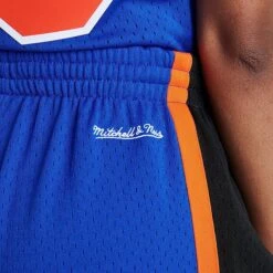Women's Mitchell And Ness New York Knicks NBA Swingman Shorts Blue - 8123NYKR BLU -Nike Store 8123NYKR BLU M6