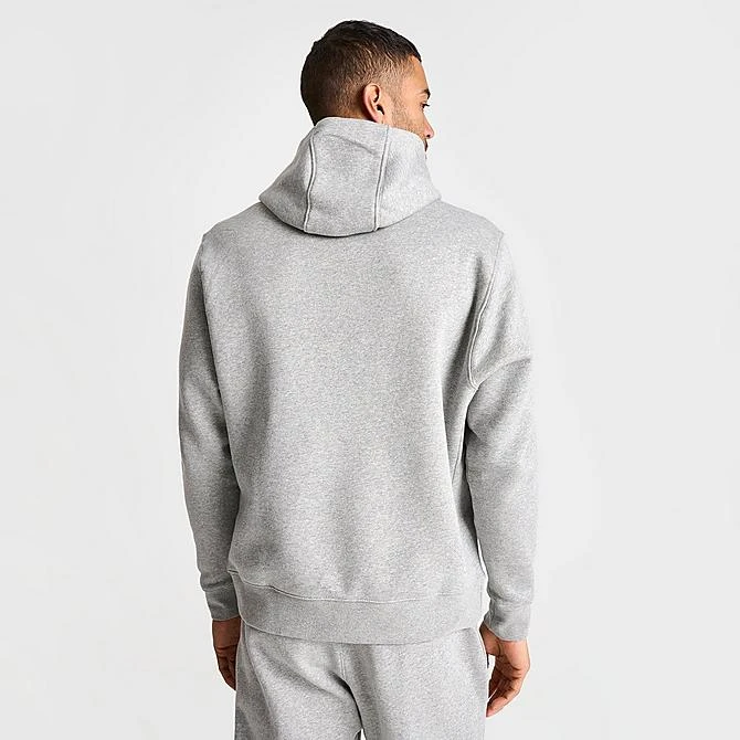 Nike Sportswear Club Fleece Embroidered Hoodie Dark Grey Heather/Matte Silver/White - BV2654 063 6 Nike Sportswear Club Fleece Embroidered Hoodie Dark Grey Heather/Matte Silver/White - BV2654 063 - Image 4