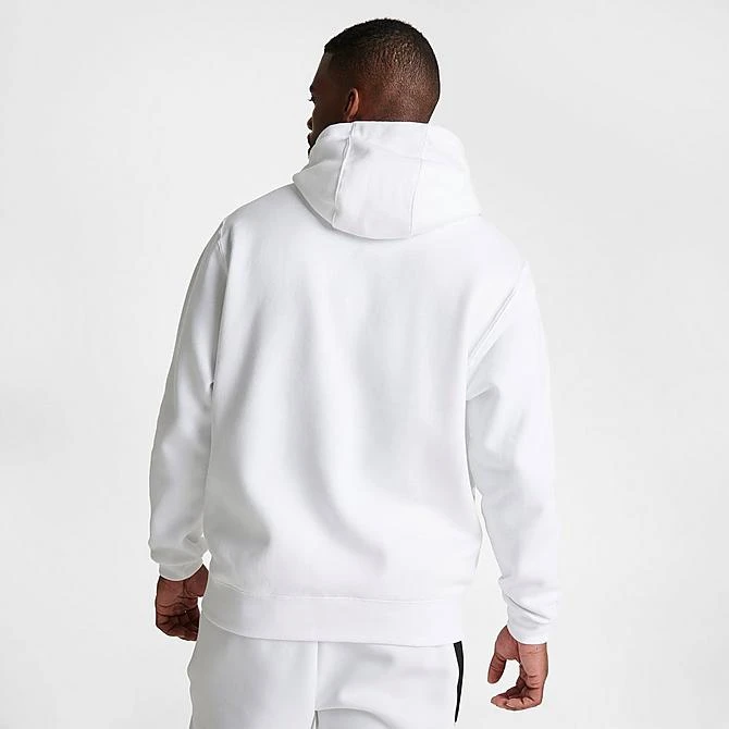 Nike Sportswear Club Fleece Embroidered Hoodie White/White/Black - BV2654 100 6 Nike Sportswear Club Fleece Embroidered Hoodie White/White/Black - BV2654 100 - Image 4