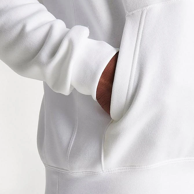 Nike Sportswear Club Fleece Embroidered Hoodie White/White/Black - BV2654 100 8 Nike Sportswear Club Fleece Embroidered Hoodie White/White/Black - BV2654 100 - Image 6