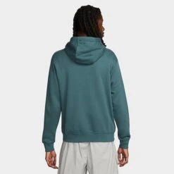 Nike Sportswear Club Fleece Embroidered Hoodie Faded Spruce/Faded Spruce/White - BV2654 309 -Nike Store BV2654 309 M3