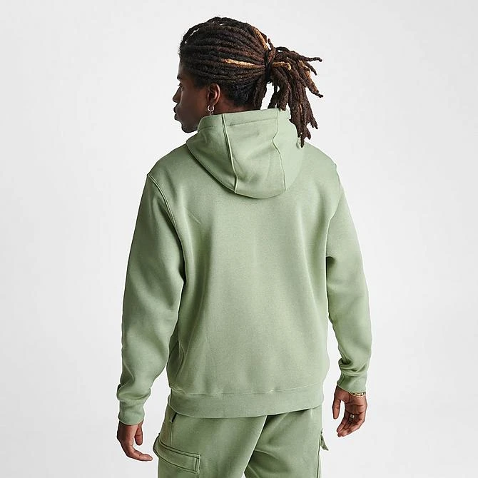 Nike Sportswear Club Fleece Embroidered Hoodie Oil Green/Oil Green/White - BV2654 386 6 Nike Sportswear Club Fleece Embroidered Hoodie Oil Green/Oil Green/White - BV2654 386 - Image 4