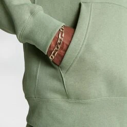 Nike Sportswear Club Fleece Embroidered Hoodie Oil Green/Oil Green/White - BV2654 386 13 Nike Sportswear Club Fleece Embroidered Hoodie Oil Green/Oil Green/White - BV2654 386 -Nike Store BV2654 386 M6