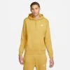Nike Sportswear Club Fleece Embroidered Hoodie Wheat Gold/Wheat Gold/White - BV2654 725 -Nike Store BV2654 725 M1