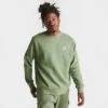 Nike Sportswear Club Fleece Crewneck Sweatshirt Oil Green/White - BV2662 386 -Nike Store BV2662 386 M1