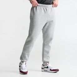 Nike Sportswear Club Fleece Cuffed Jogger Pants Dark Grey Heather/Matte Silver/White - BV2671 063 10 Nike Sportswear Club Fleece Cuffed Jogger Pants Dark Grey Heather/Matte Silver/White - BV2671 063 -Nike Store BV2671 063 M3