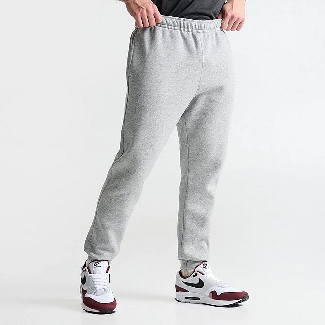 Nike Sportswear Club Fleece Cuffed Jogger Pants Dark Grey Heather/Matte Silver/White - BV2671 063 5 Nike Sportswear Club Fleece Cuffed Jogger Pants Dark Grey Heather/Matte Silver/White - BV2671 063 - Image 3
