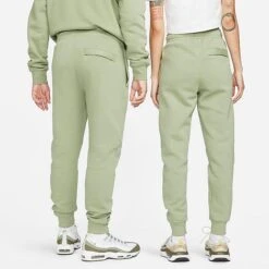 Nike Sportswear Club Fleece Cuffed Jogger Pants Oil Green/Oil Green/White - BV2671 386 -Nike Store BV2671 386 M3