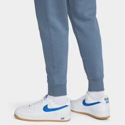 Nike Sportswear Club Fleece Cuffed Jogger Pants Diffused Blue/Diffused Blue/White - BV2671 491 -Nike Store BV2671 491 M5