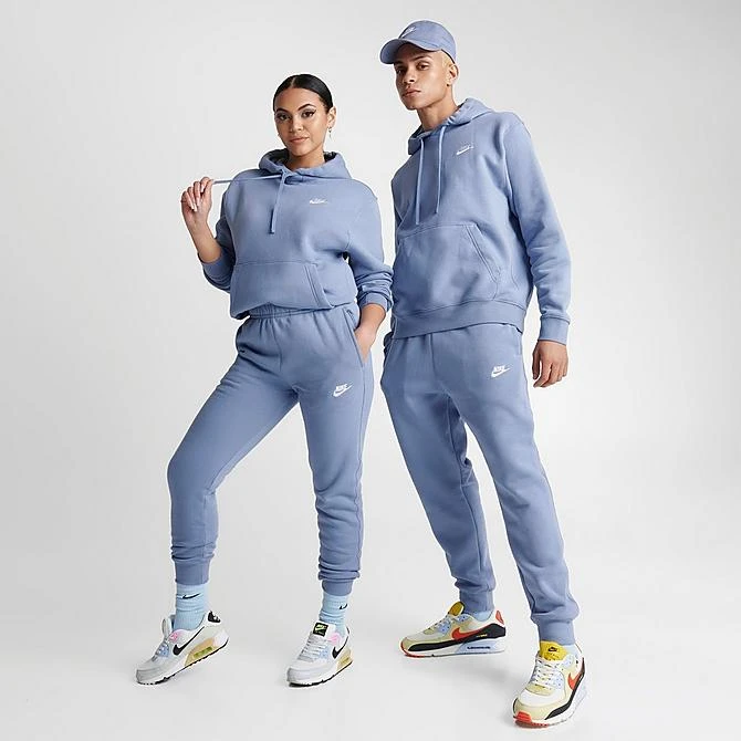 Nike Sportswear Club Fleece Cuffed Jogger Pants Ashen Slate/Ashen Slate/White - BV2671 493 4 Nike Sportswear Club Fleece Cuffed Jogger Pants Ashen Slate/Ashen Slate/White - BV2671 493 - Image 2