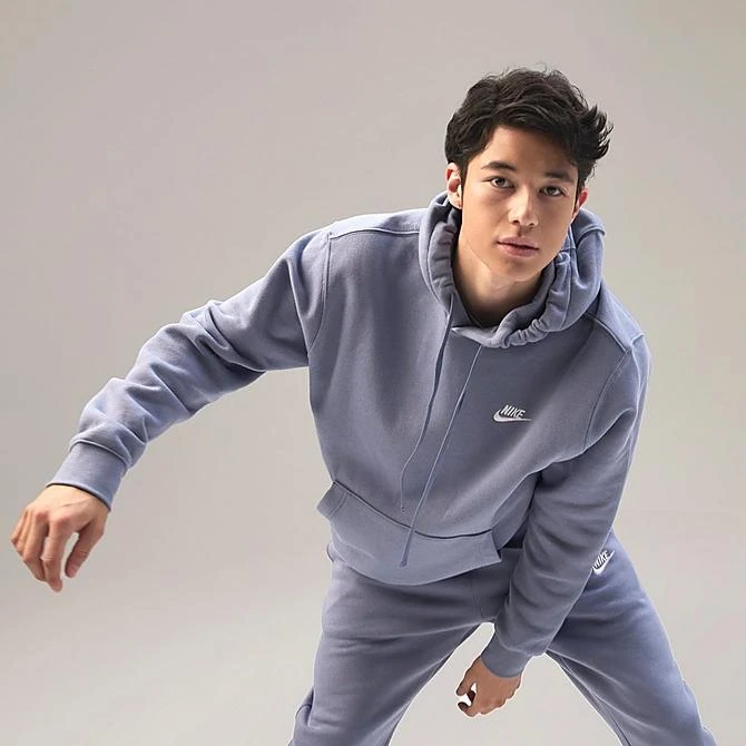 Nike Sportswear Club Fleece Cuffed Jogger Pants Ashen Slate/Ashen Slate/White - BV2671 493 5 Nike Sportswear Club Fleece Cuffed Jogger Pants Ashen Slate/Ashen Slate/White - BV2671 493 - Image 3