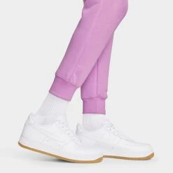 Nike Sportswear Club Fleece Cuffed Jogger Pants Violet Shock/Violet Shock/White - BV2671 591 -Nike Store BV2671 591 M6