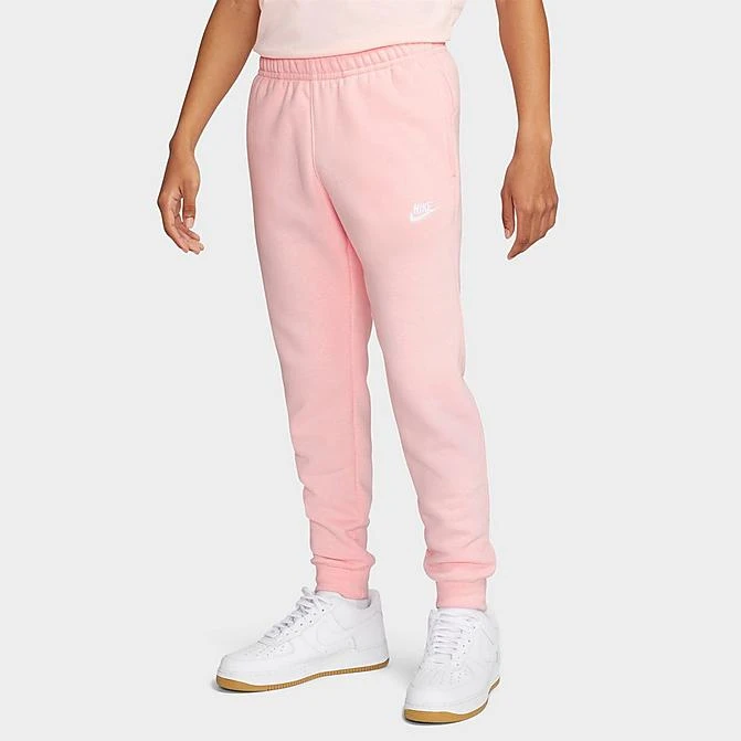 Nike Sportswear Club Fleece Cuffed Jogger Pants Pink Bloom/Pink Bloom/White - BV2671 686 3 Nike Sportswear Club Fleece Cuffed Jogger Pants Pink Bloom/Pink Bloom/White - BV2671 686