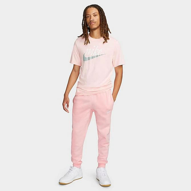 Nike Sportswear Club Fleece Cuffed Jogger Pants Pink Bloom/Pink Bloom/White - BV2671 686 4 Nike Sportswear Club Fleece Cuffed Jogger Pants Pink Bloom/Pink Bloom/White - BV2671 686 - Image 2
