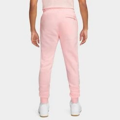 Nike Sportswear Club Fleece Cuffed Jogger Pants Pink Bloom/Pink Bloom/White - BV2671 686 10 Nike Sportswear Club Fleece Cuffed Jogger Pants Pink Bloom/Pink Bloom/White - BV2671 686 -Nike Store BV2671 686 M3