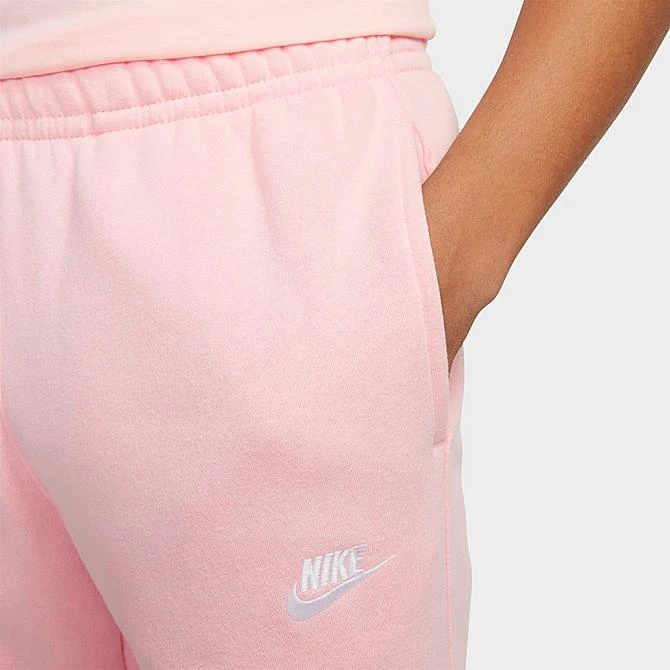 Nike Sportswear Club Fleece Cuffed Jogger Pants Pink Bloom/Pink Bloom/White - BV2671 686 6 Nike Sportswear Club Fleece Cuffed Jogger Pants Pink Bloom/Pink Bloom/White - BV2671 686 - Image 4