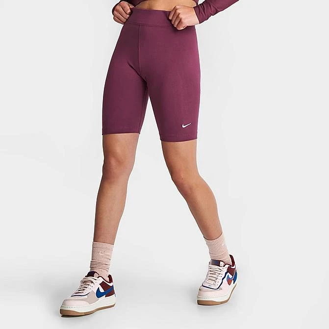 Women's Nike Sportswear Essential Mid-Rise 10 Inch Bike Shorts Rosewood - CZ8526 653 3 Women's Nike Sportswear Essential Mid-Rise 10 Inch Bike Shorts Rosewood - CZ8526 653
