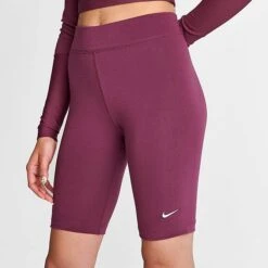 Women's Nike Sportswear Essential Mid-Rise 10 Inch Bike Shorts Rosewood - CZ8526 653 11 Women's Nike Sportswear Essential Mid-Rise 10 Inch Bike Shorts Rosewood - CZ8526 653 -Nike Store CZ8526 653 M5