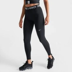 Women's Nike Pro 365 Leggings Black/White - CZ9779 010