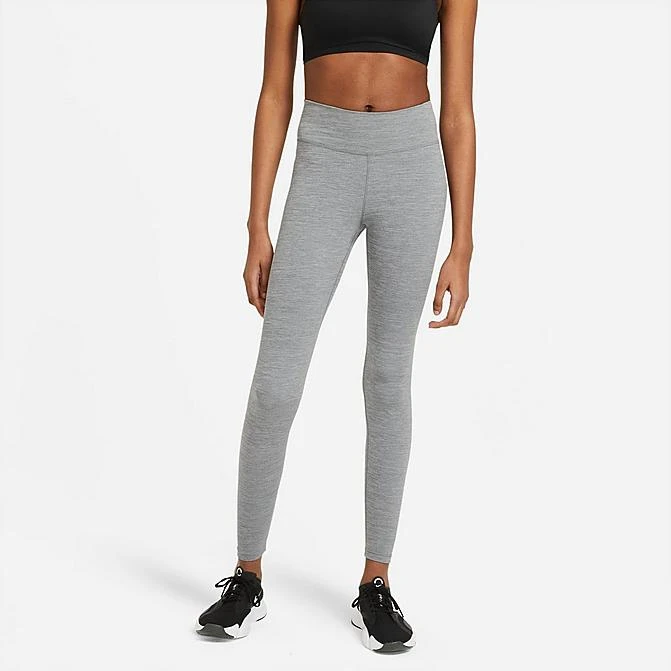 Women's Nike Dri-FIT One Training Tights Iron Grey/Heather/White - DD0252 068 3 Women's Nike Dri-FIT One Training Tights Iron Grey/Heather/White - DD0252 068