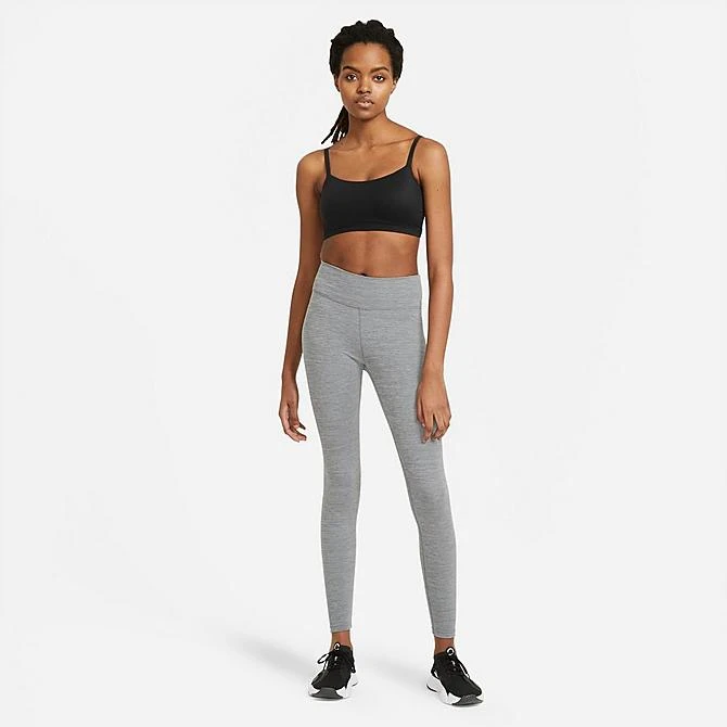 Women's Nike Dri-FIT One Training Tights Iron Grey/Heather/White - DD0252 068 5 Women's Nike Dri-FIT One Training Tights Iron Grey/Heather/White - DD0252 068 - Image 3