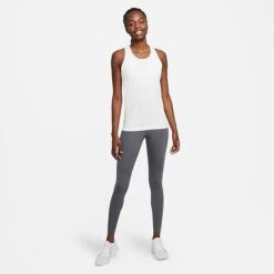 Women's Nike Dri-FIT ADV Aura Slim FIt Tank Top White/Reflective Silver - DD0585 100 -Nike Store DD0585 100 M3