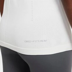Women's Nike Dri-FIT ADV Aura Slim FIt Tank Top White/Reflective Silver - DD0585 100 -Nike Store DD0585 100 M5