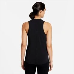 Women's Nike Dri-FIT One Luxe Standard-Fit Tank Black/Reflective Silver - DD0615 010 -Nike Store DD0615 010 M2