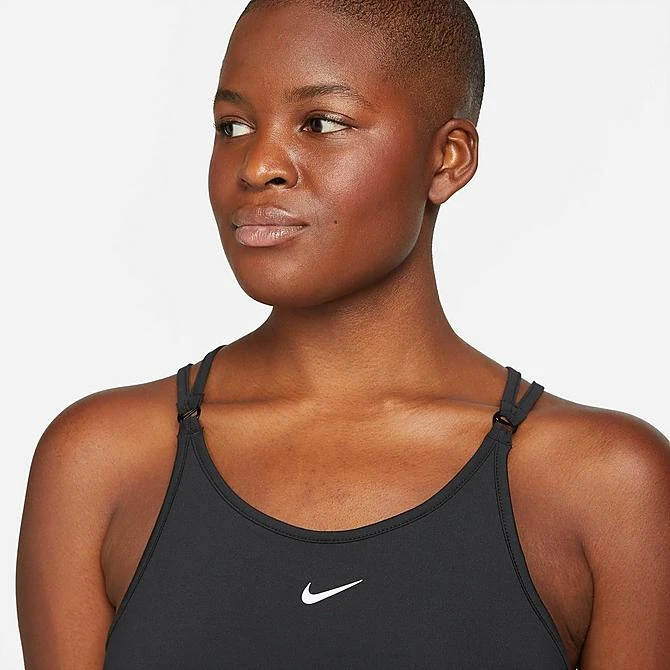 Women's Nike Dri-FIT One Luxe Strappy Tank Black/Reflective Silver - DD4931 010 6 Women's Nike Dri-FIT One Luxe Strappy Tank Black/Reflective Silver - DD4931 010 - Image 4