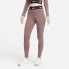 Women's Nike Sportswear Club High-Waisted Leggings Plum Eclipse/Black - DM4651 291 -Nike Store DM4651 291 M1
