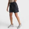 Women's Nike Sportswear Essential Woven High-Rise Shorts Black/White - DM6247 010 -Nike Store DM6247 010 M1