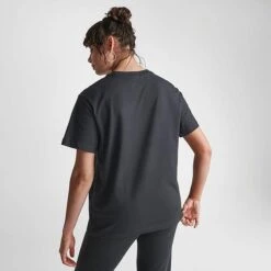 Women's Nike Sportswear Essential T-Shirt Black/White - DN5697 010 -Nike Store DN5697 010 M4