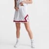 Nike Women's Jordan Heritage Diamond Shorts White/Gym Red - DO5032 100 -Nike Store DO5032 100 M1